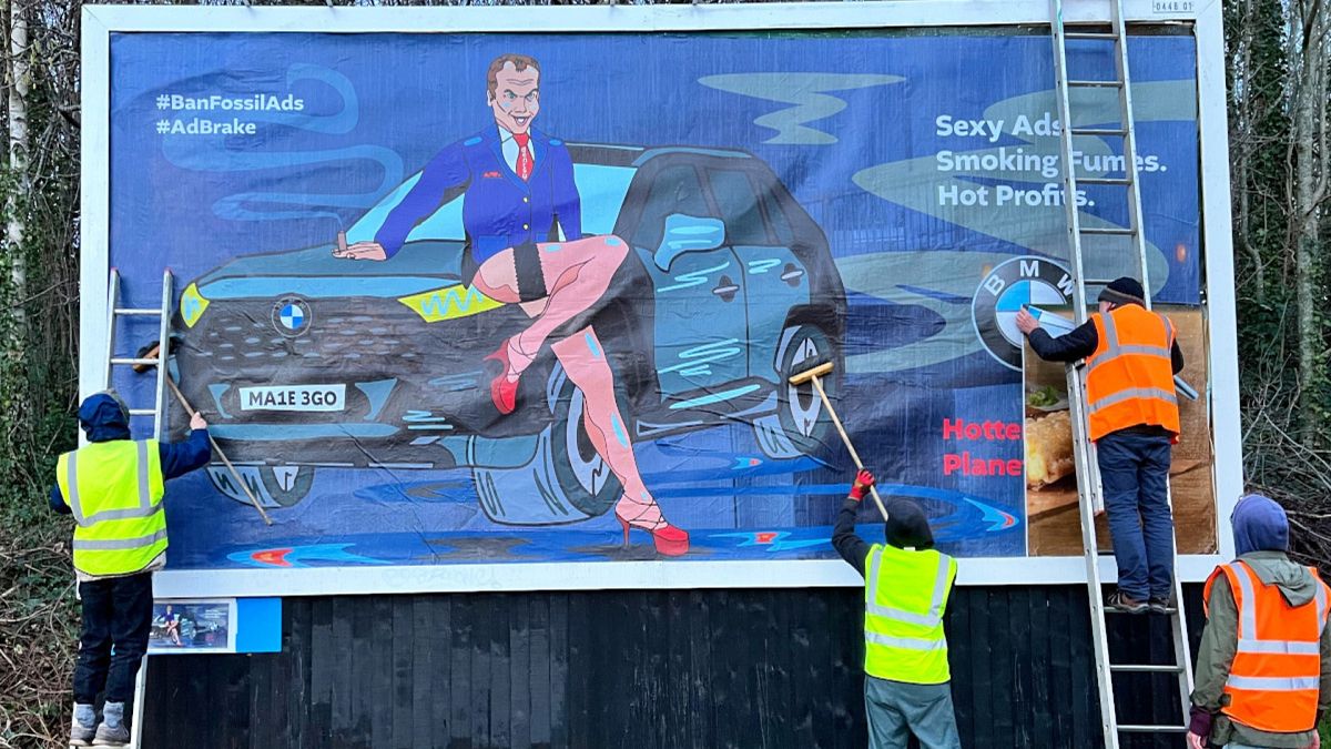 Parody billboards highlight ‘misleading adverts’ from Toyota and BMW
