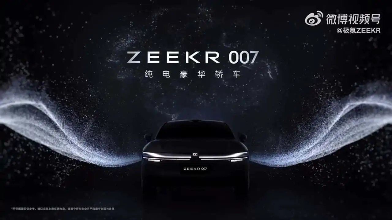 Zeekr 007: New Model 3 rival will be shown on November 17th